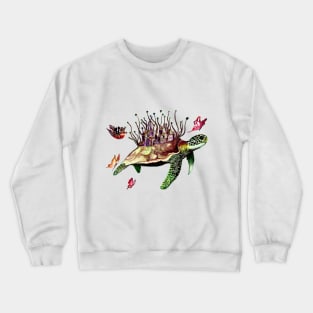 flying turtle Crewneck Sweatshirt